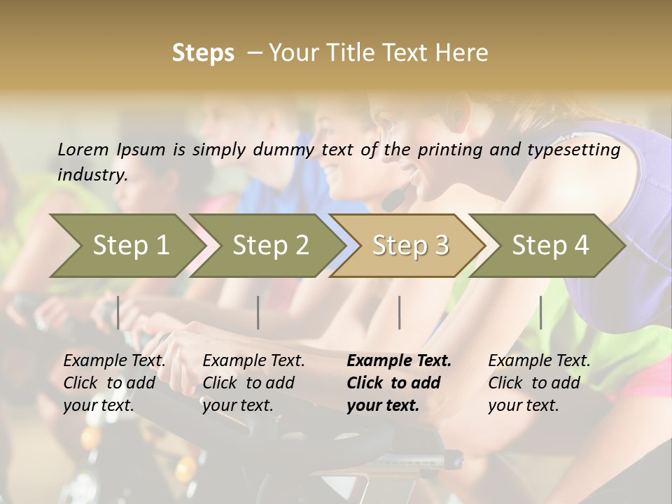 Powerful Colorful Exercise Machine PowerPoint Template