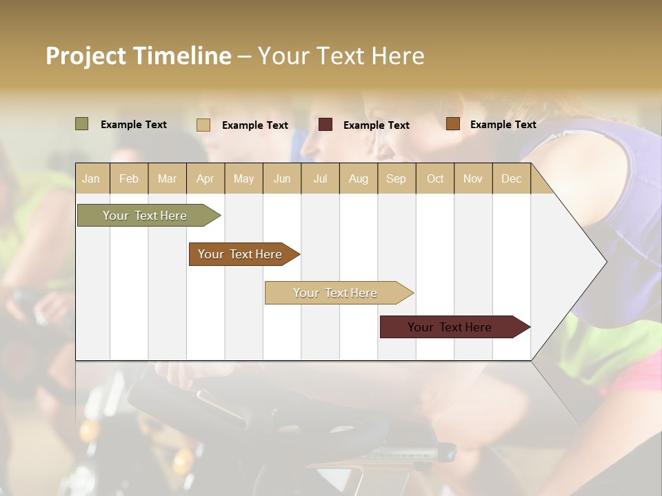 Powerful Colorful Exercise Machine PowerPoint Template