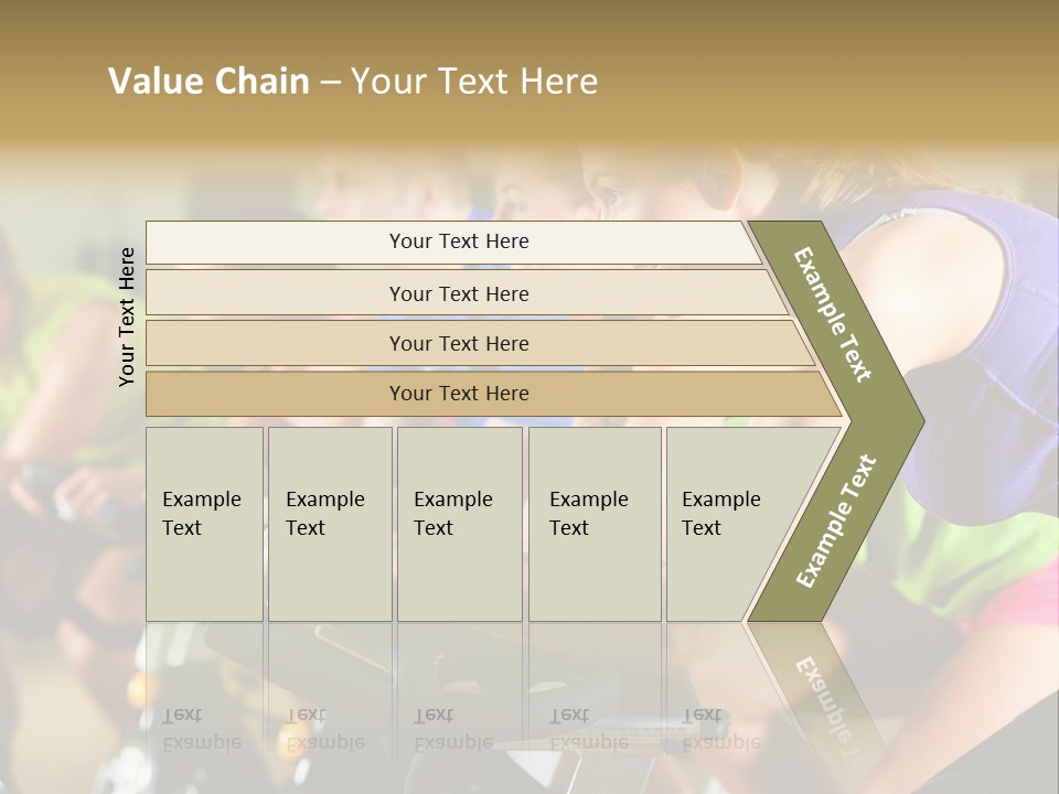 Powerful Colorful Exercise Machine PowerPoint Template