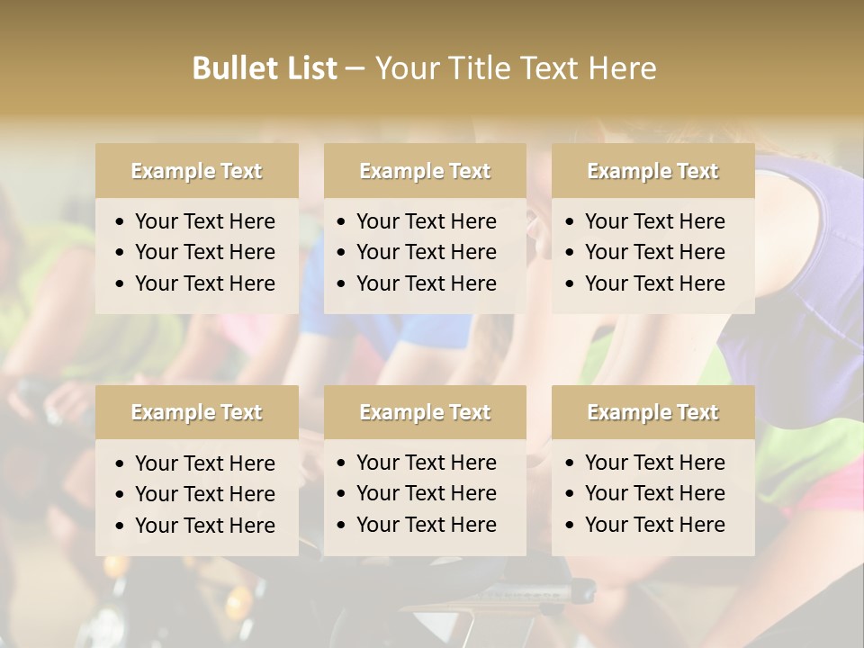 Powerful Colorful Exercise Machine PowerPoint Template