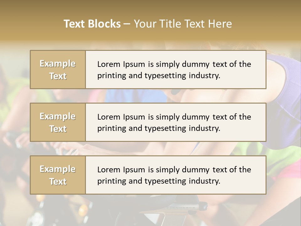 Powerful Colorful Exercise Machine PowerPoint Template