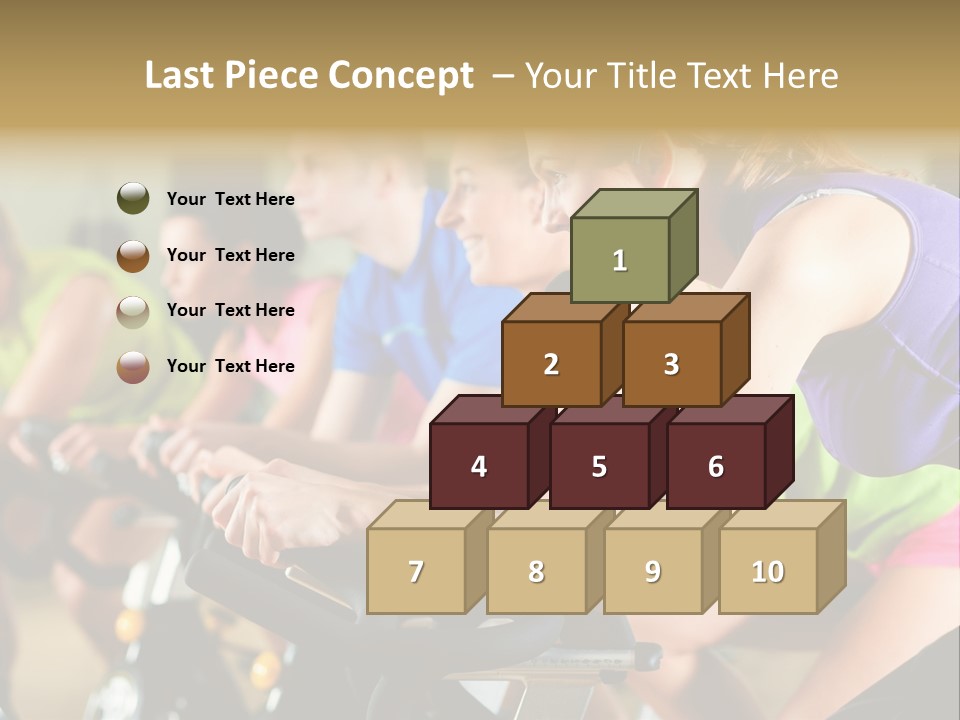 Powerful Colorful Exercise Machine PowerPoint Template