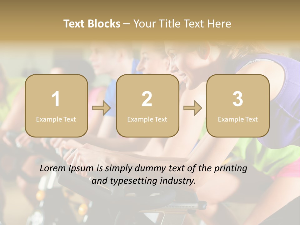 Powerful Colorful Exercise Machine PowerPoint Template