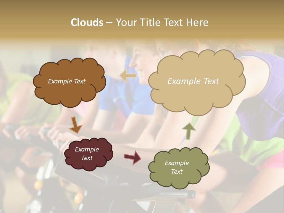 Powerful Colorful Exercise Machine PowerPoint Template