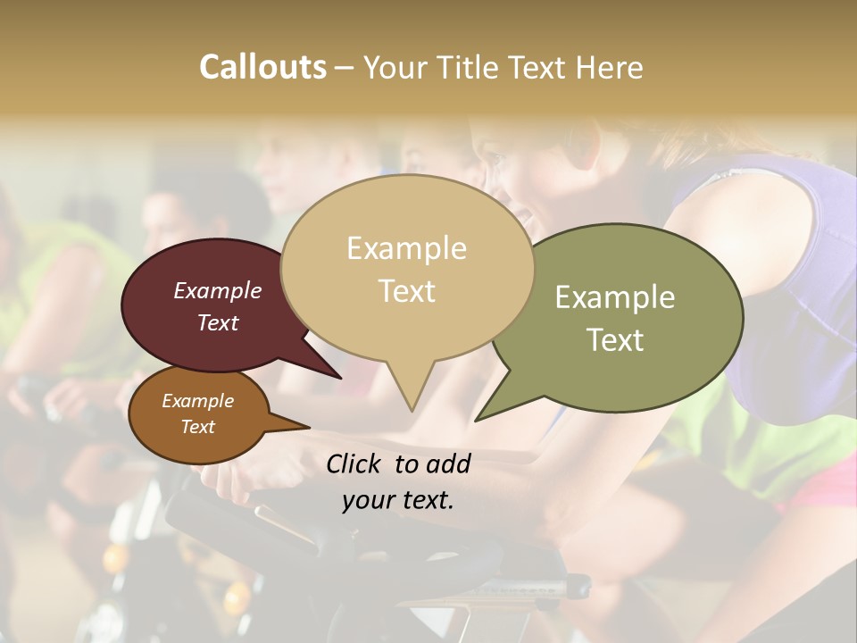 Powerful Colorful Exercise Machine PowerPoint Template
