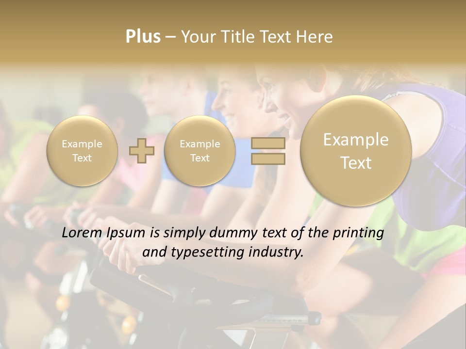 Powerful Colorful Exercise Machine PowerPoint Template