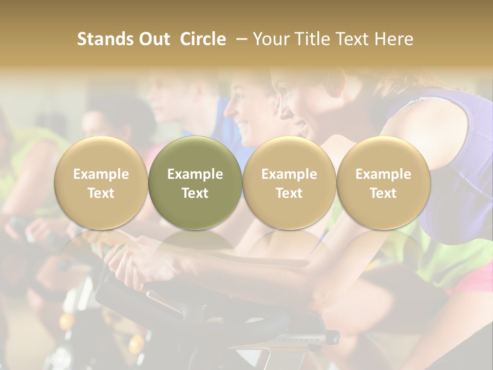 Powerful Colorful Exercise Machine PowerPoint Template