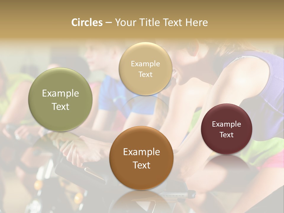 Powerful Colorful Exercise Machine PowerPoint Template
