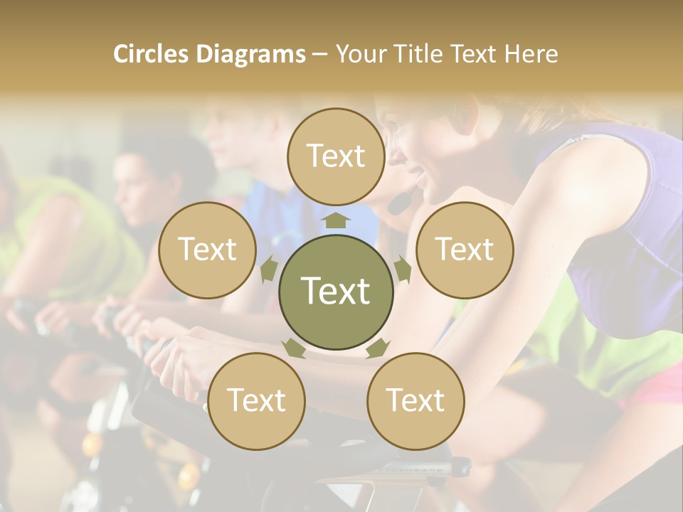 Powerful Colorful Exercise Machine PowerPoint Template