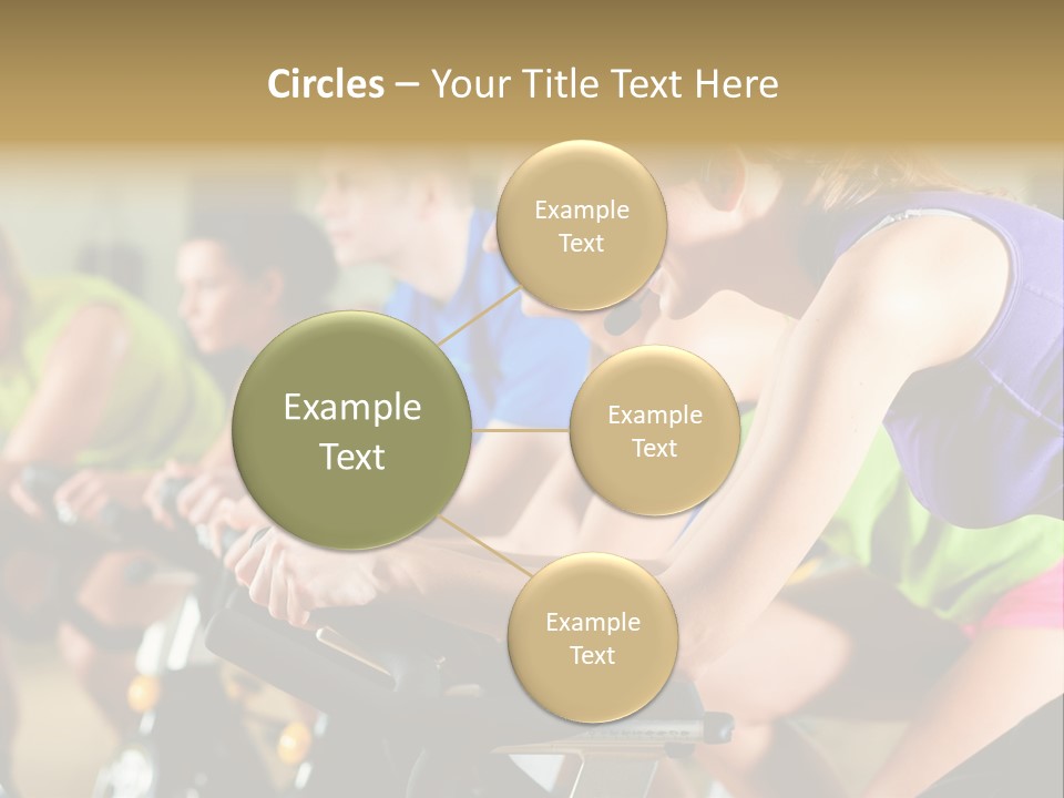 Powerful Colorful Exercise Machine PowerPoint Template