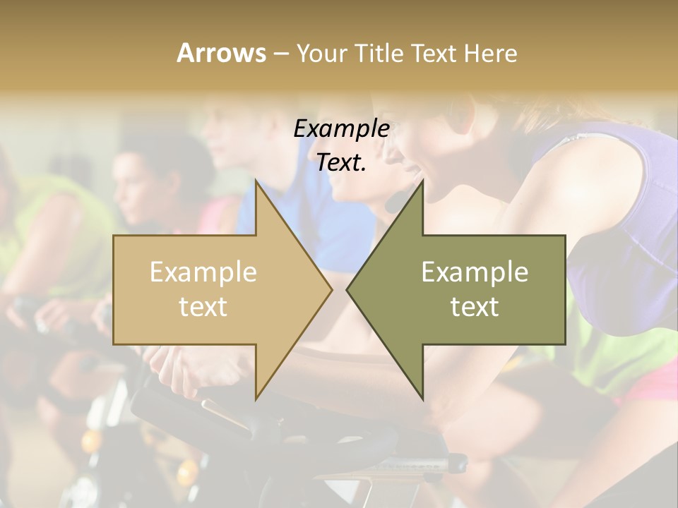 Powerful Colorful Exercise Machine PowerPoint Template