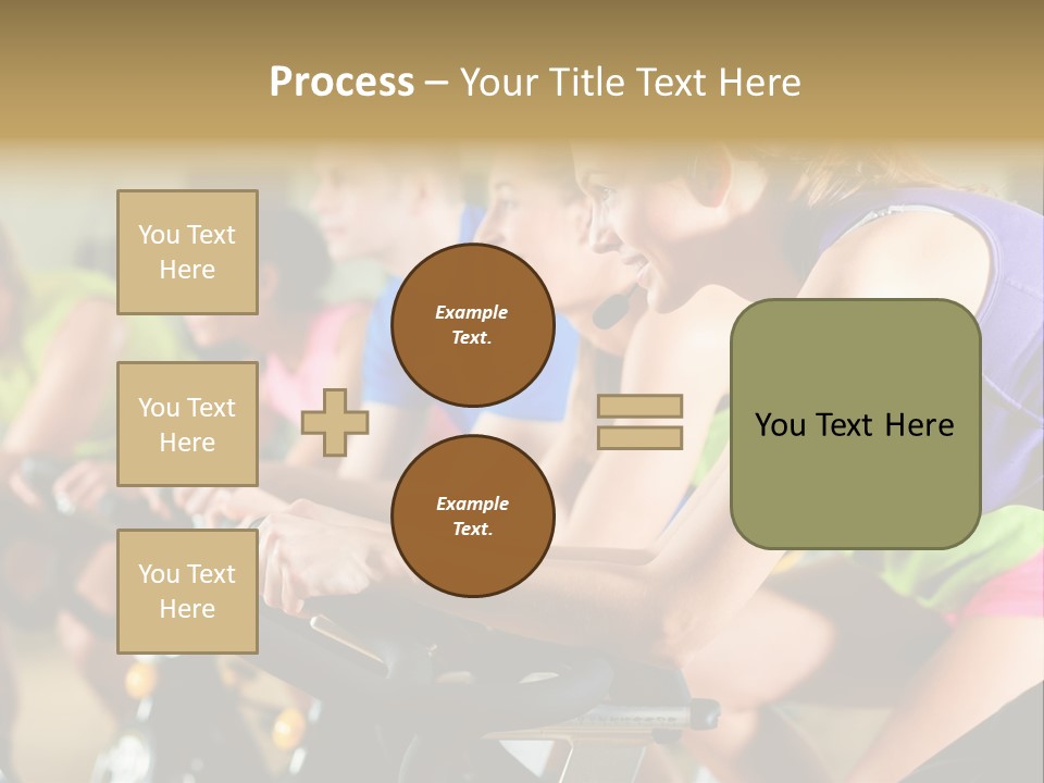 Powerful Colorful Exercise Machine PowerPoint Template