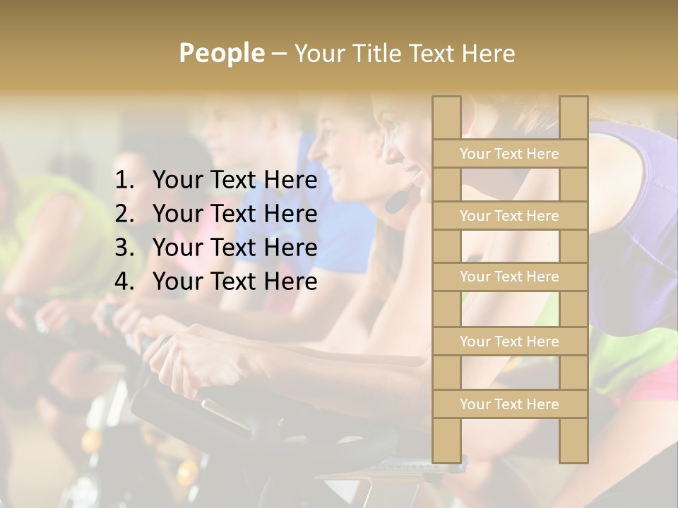 Powerful Colorful Exercise Machine PowerPoint Template