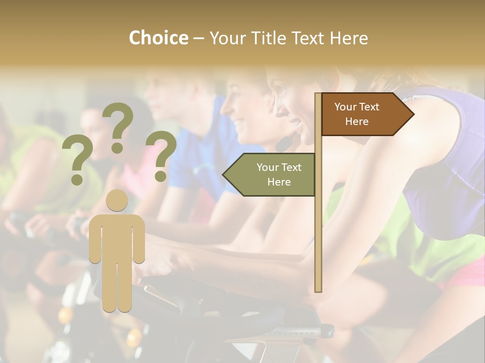 Powerful Colorful Exercise Machine PowerPoint Template