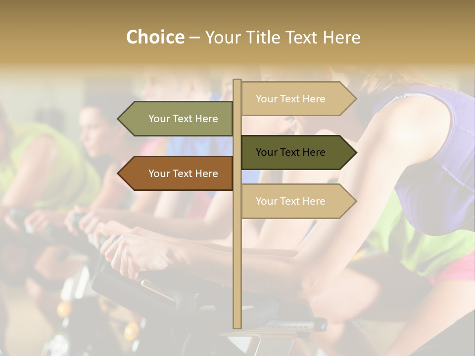 Powerful Colorful Exercise Machine PowerPoint Template