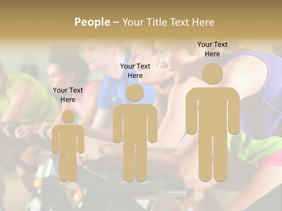 Powerful Colorful Exercise Machine PowerPoint Template