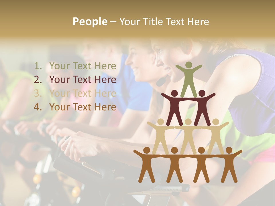 Powerful Colorful Exercise Machine PowerPoint Template