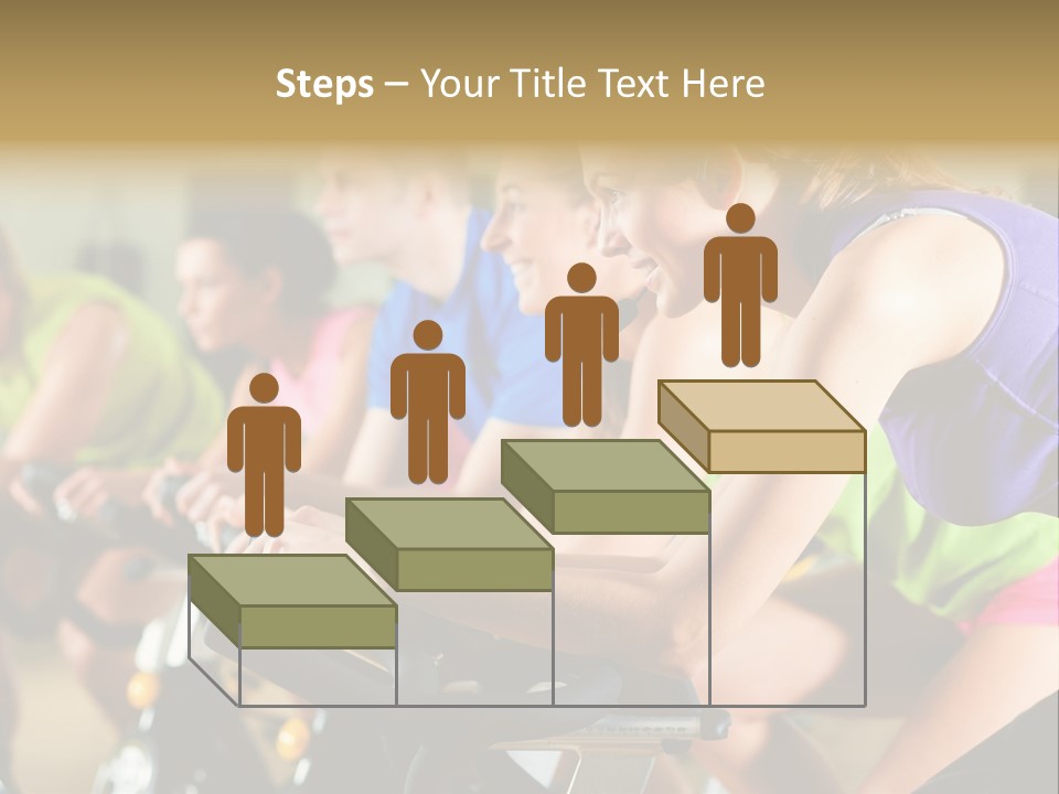 Powerful Colorful Exercise Machine PowerPoint Template