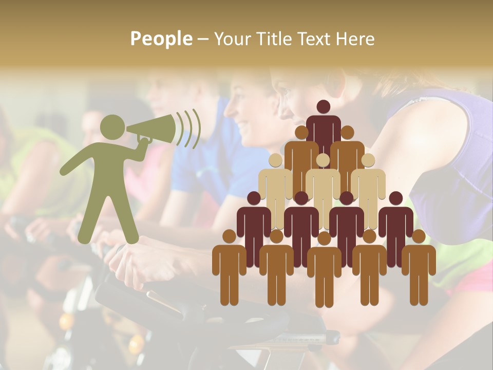 Powerful Colorful Exercise Machine PowerPoint Template