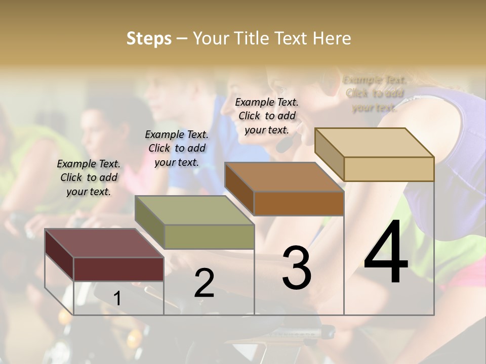 Powerful Colorful Exercise Machine PowerPoint Template