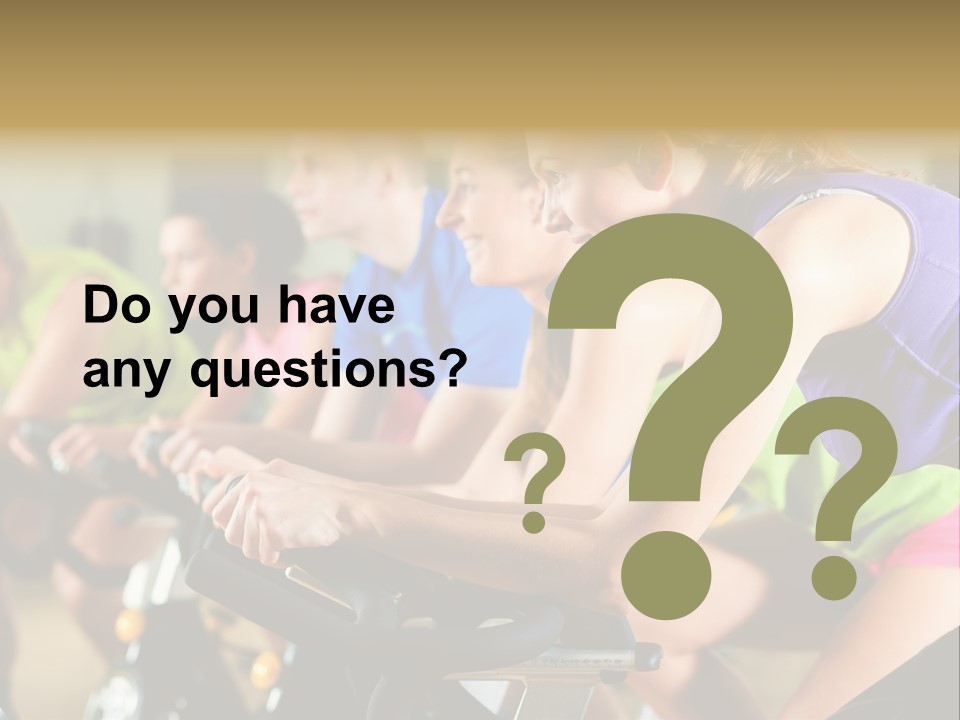 Powerful Colorful Exercise Machine PowerPoint Template