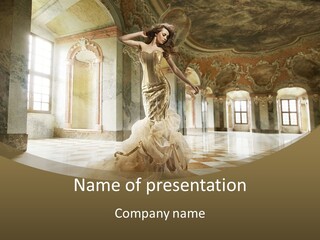 Female Glamor Fashion PowerPoint Template