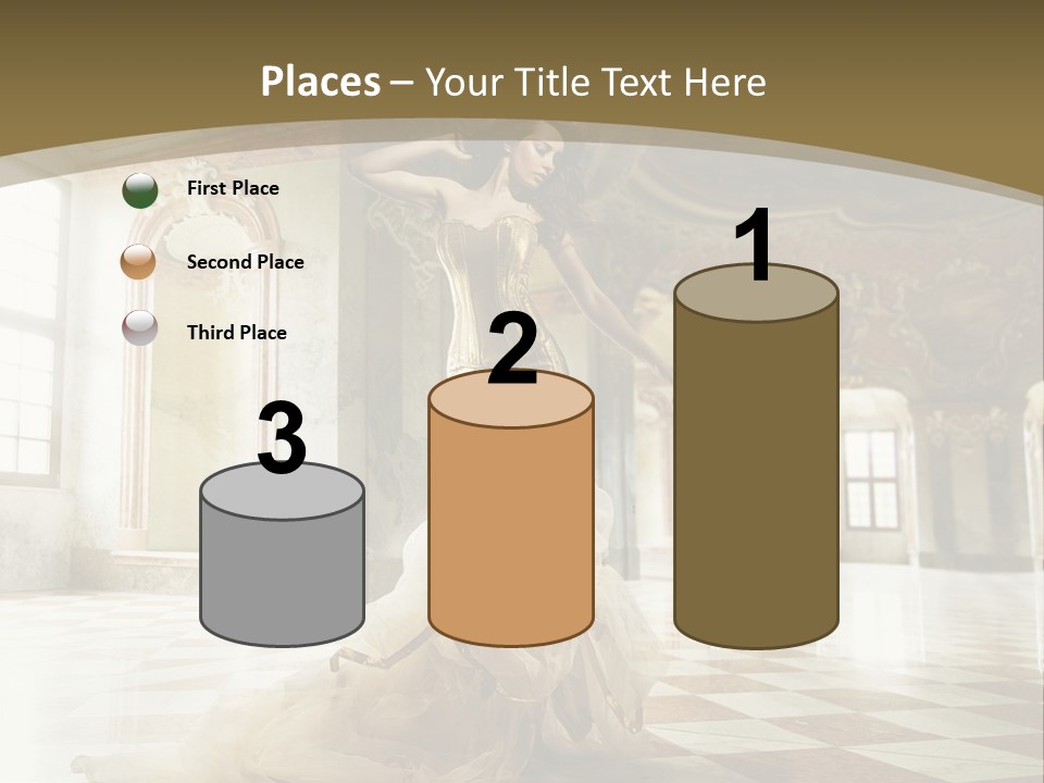 Female Glamor Fashion PowerPoint Template