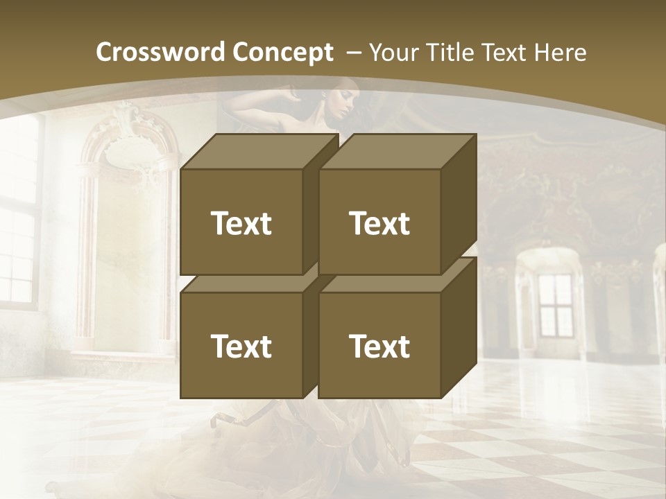 Female Glamor Fashion PowerPoint Template