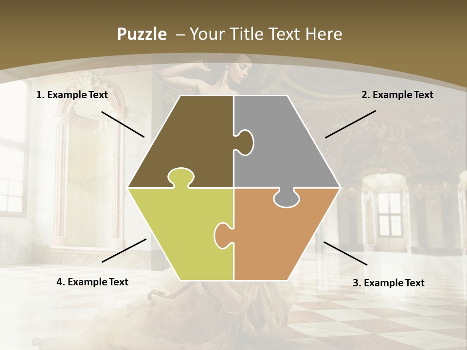 Female Glamor Fashion PowerPoint Template