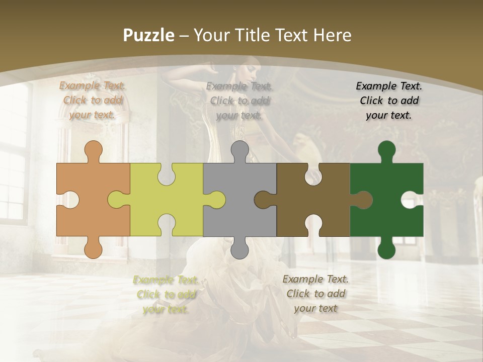 Female Glamor Fashion PowerPoint Template