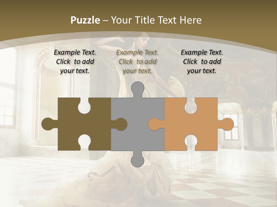 Female Glamor Fashion PowerPoint Template