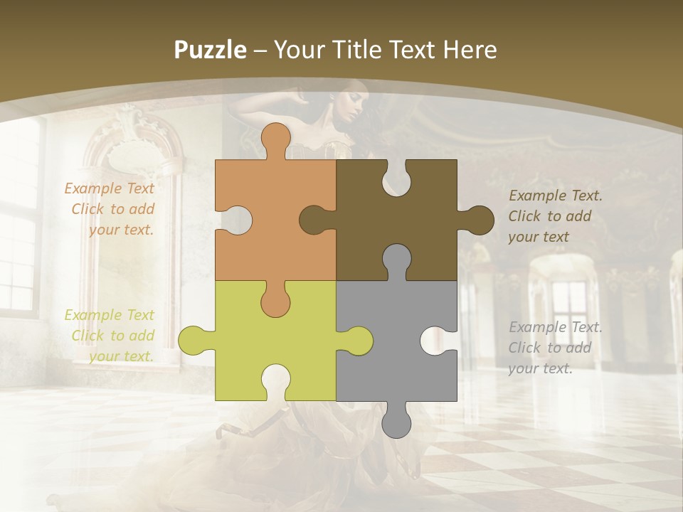 Female Glamor Fashion PowerPoint Template