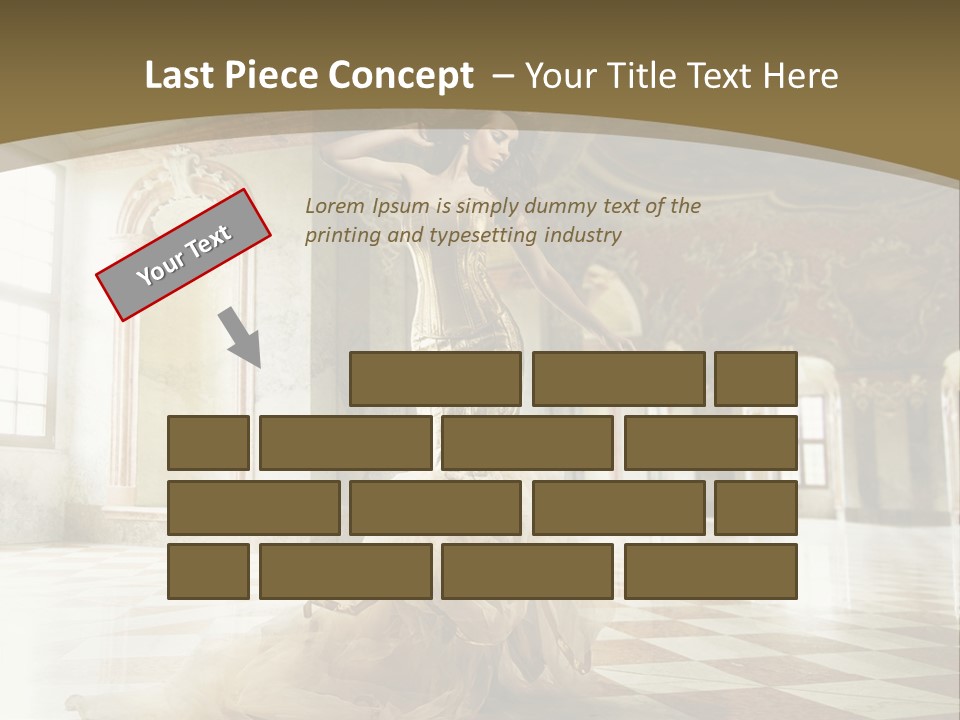 Female Glamor Fashion PowerPoint Template