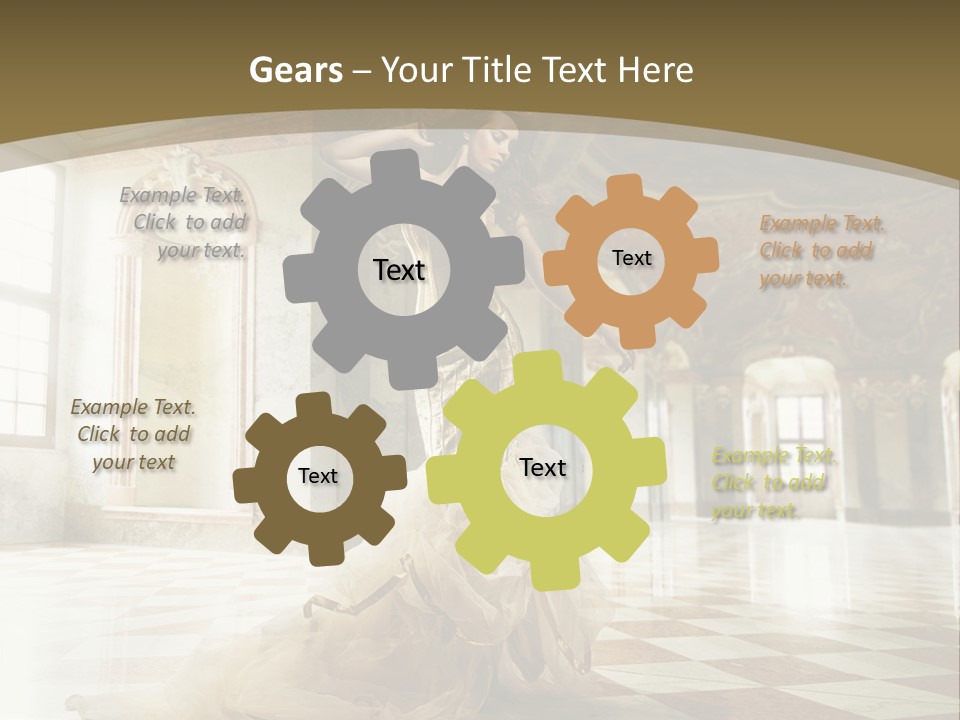 Female Glamor Fashion PowerPoint Template