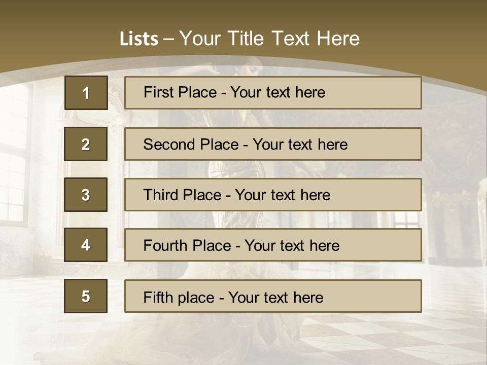 Female Glamor Fashion PowerPoint Template