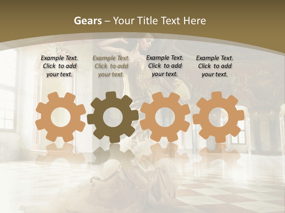 Female Glamor Fashion PowerPoint Template