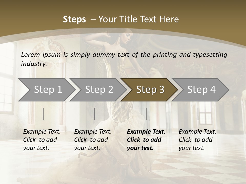 Female Glamor Fashion PowerPoint Template
