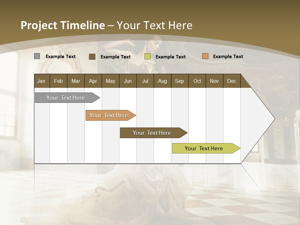 Female Glamor Fashion PowerPoint Template