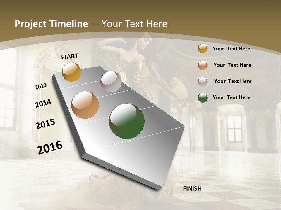 Female Glamor Fashion PowerPoint Template