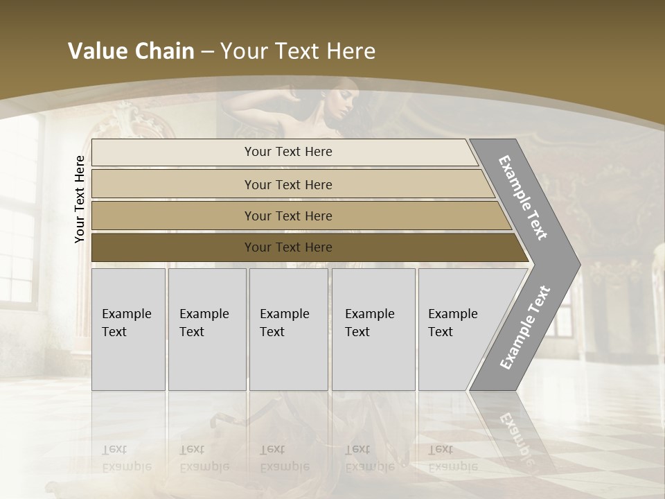 Female Glamor Fashion PowerPoint Template