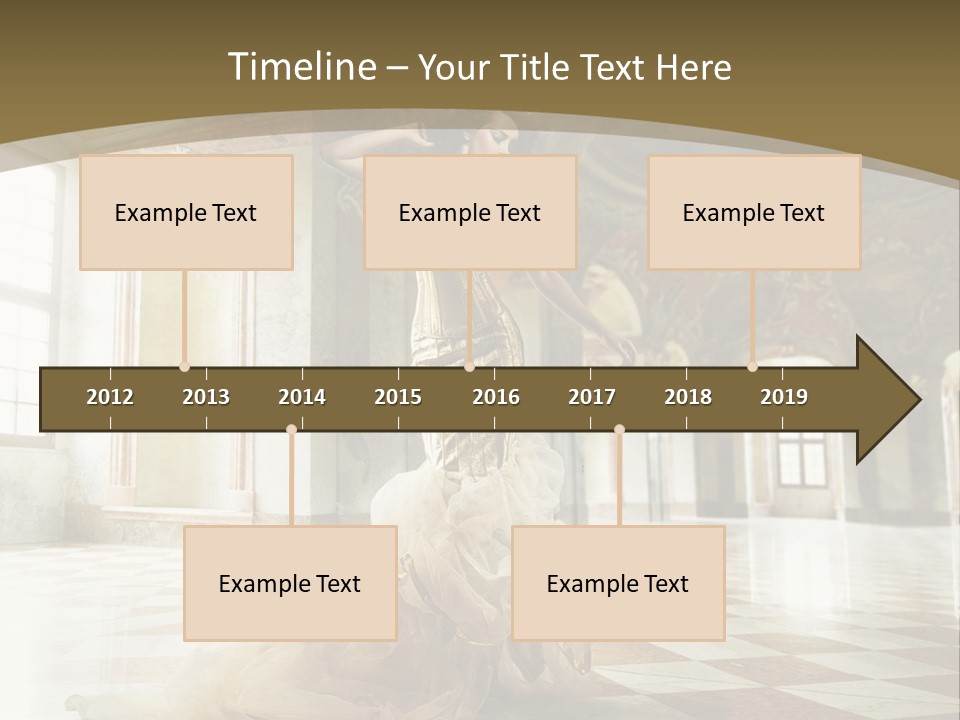 Female Glamor Fashion PowerPoint Template