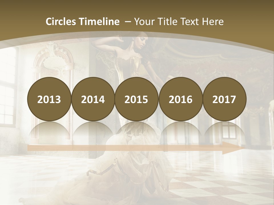 Female Glamor Fashion PowerPoint Template