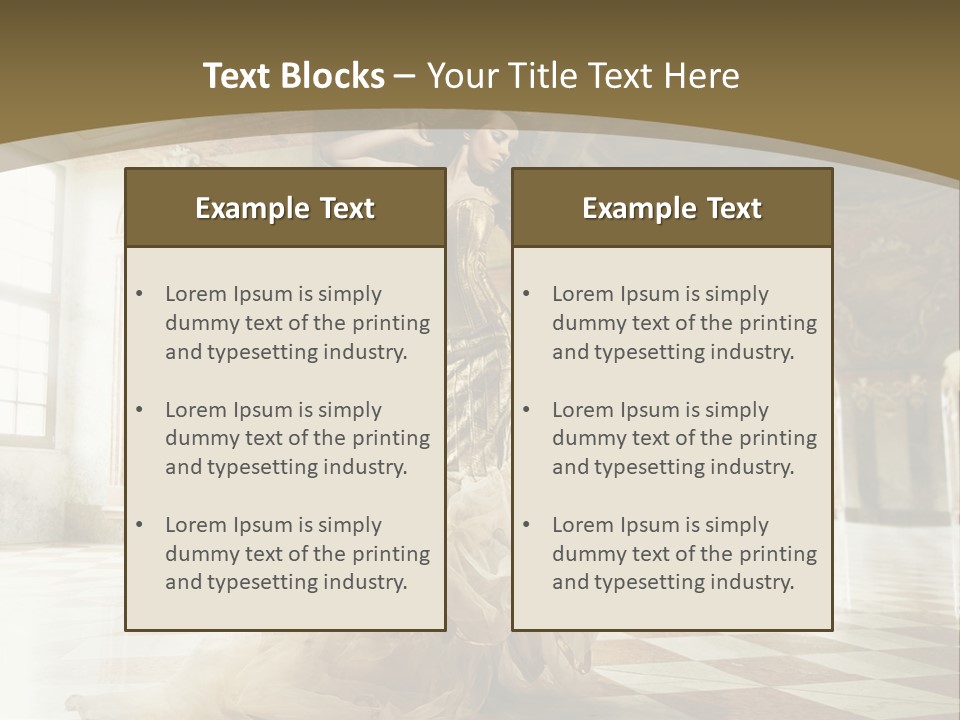 Female Glamor Fashion PowerPoint Template