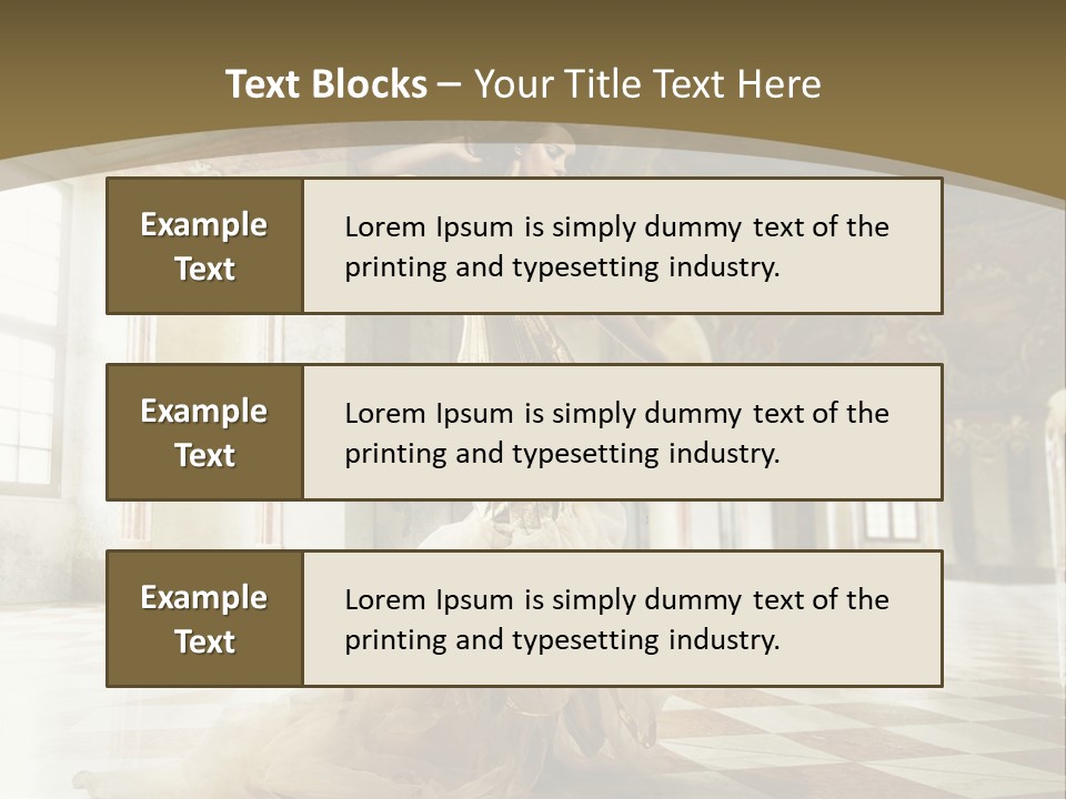 Female Glamor Fashion PowerPoint Template