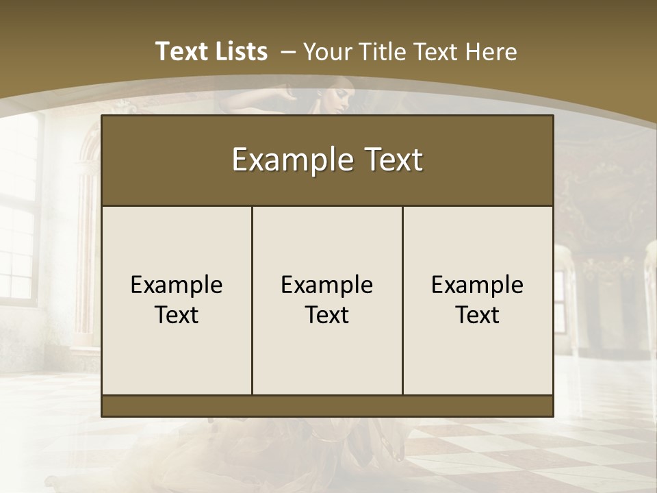 Female Glamor Fashion PowerPoint Template