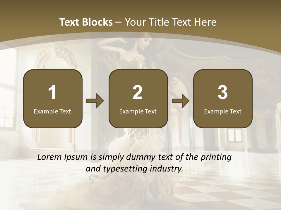 Female Glamor Fashion PowerPoint Template