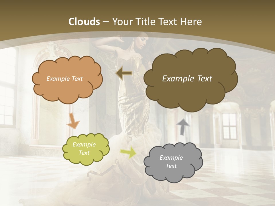 Female Glamor Fashion PowerPoint Template