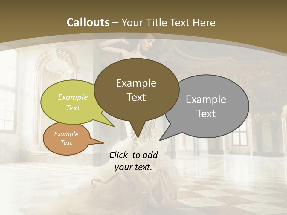 Female Glamor Fashion PowerPoint Template