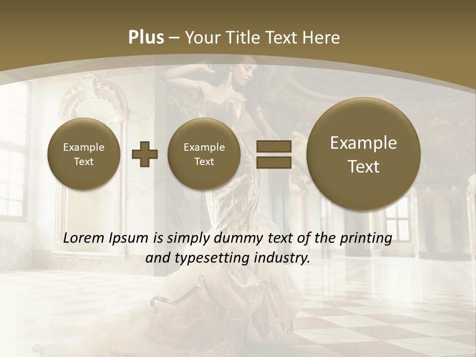 Female Glamor Fashion PowerPoint Template