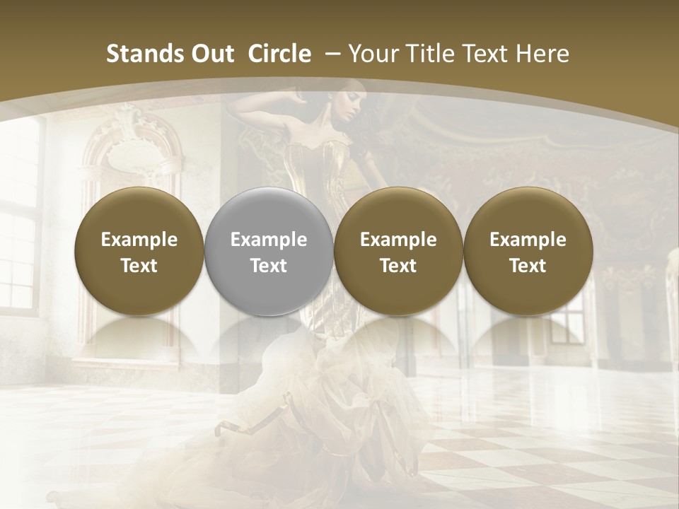 Female Glamor Fashion PowerPoint Template